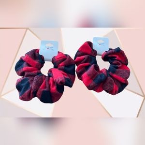 Handmade Plaid scrunchies